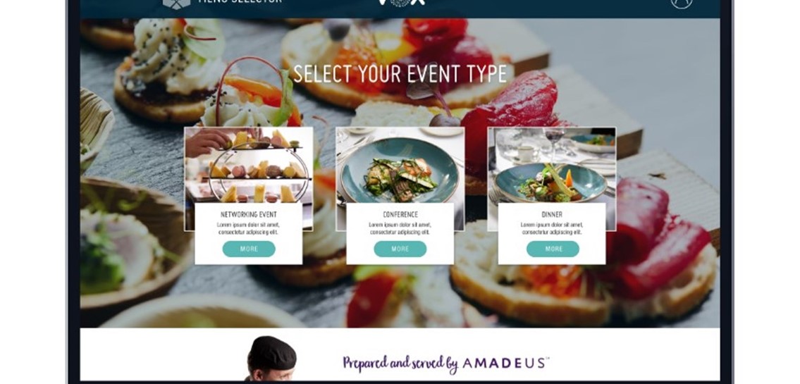 Image for AMADEUS LAUNCHES ONLINE MENU SELECTOR FOR THE VOX